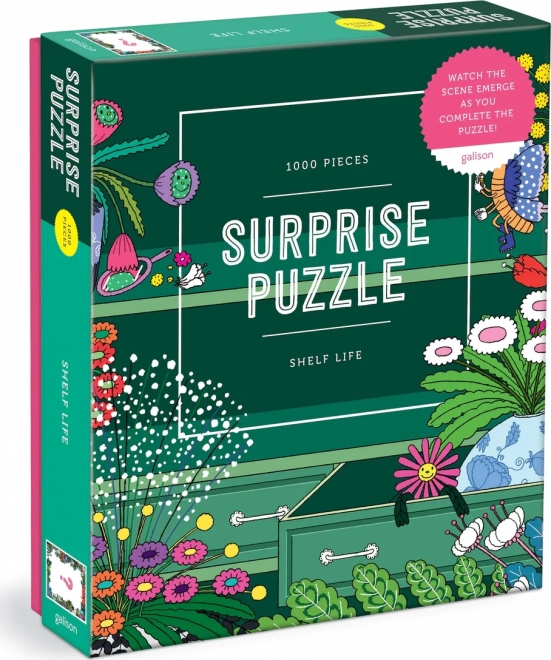 GALISON Meglepetés puzzle - Élet a polcon 1000 darab