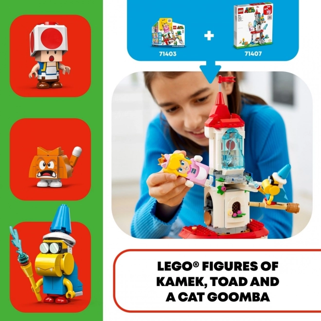 Lego Super Mario - Peach cica és a jégtorony kiegészítő készlet
