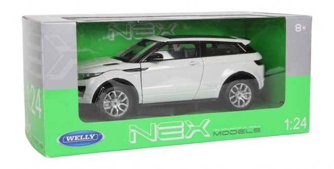 Land Rover Range Rover Evoque modellautó 1:24 méretarányban - fehér