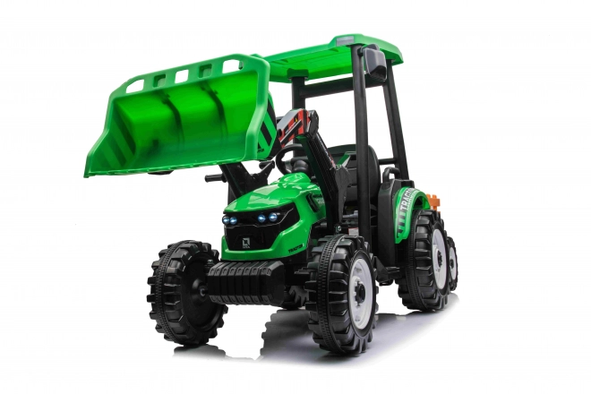 MEGA Traktor D68 zöld utánfutóval