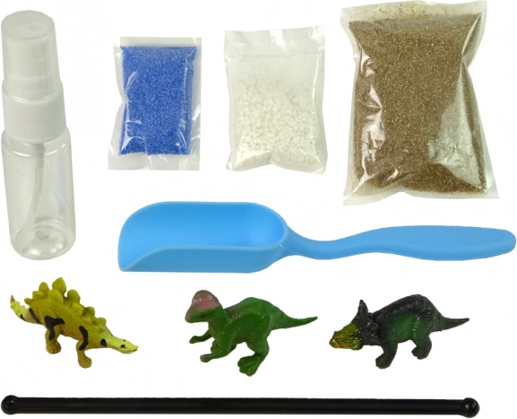 Világító dísz Dino kert az üvegben