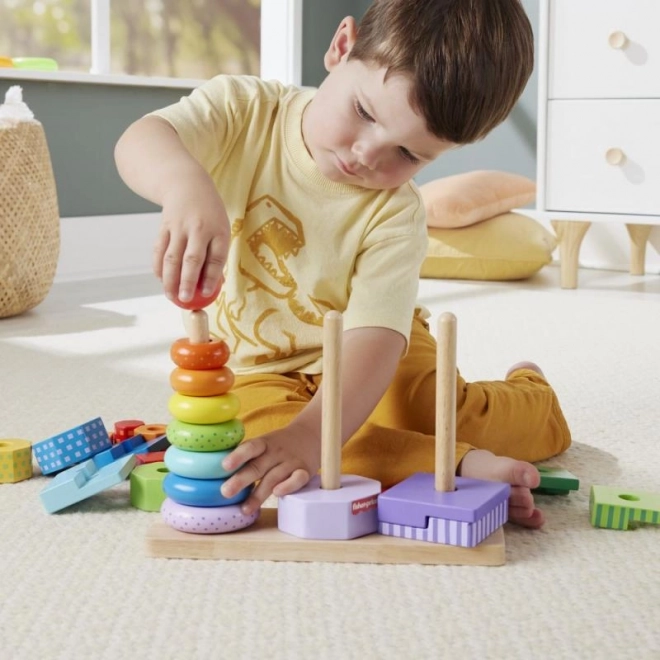 Fisher-Price fa torony formákkal