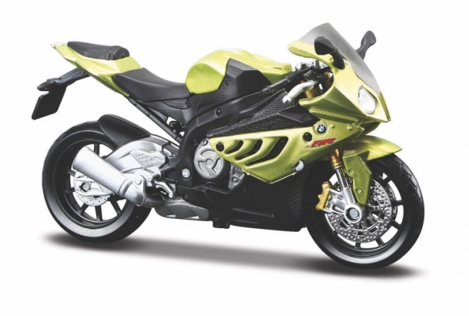 Model motorkerékpár BMW S 1000RR talapzattal 1/18