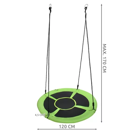 Nagy kerti hinta, gólyafészek stílusú, 100 cm