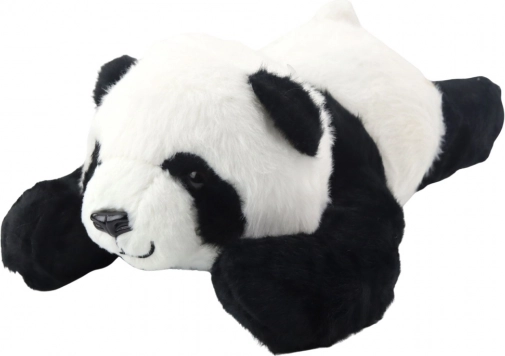 Plüss fekvő panda 30 cm fekete-fehér