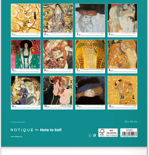 Falik naptár Gustav Klimt 2026