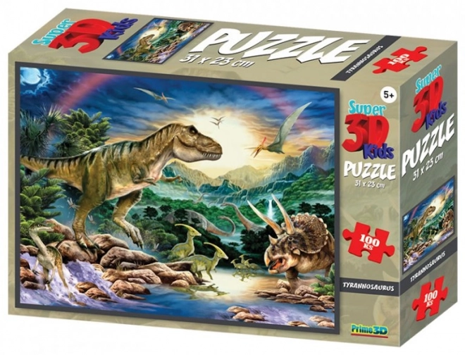 T-rex 3D puzzle 100 darabos