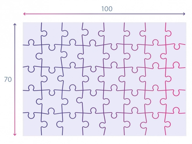 Földre rakható puzzle 40 darabos Jégvarázs