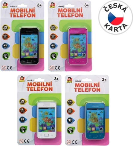 Gyerek elemes mobiltelefon, 11 cm