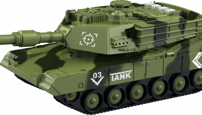 Lendkerekes tank fény- és hangeffektekkel 25 cm