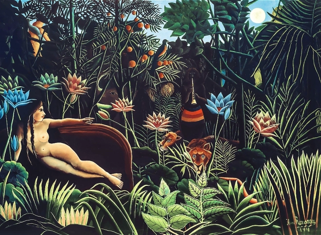 Fadis fa puzzle 200 darab Henri Rosseau álma