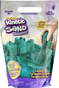 Kinetic Sand kékeszöld csillogó kinetikus homok 0,9 kg