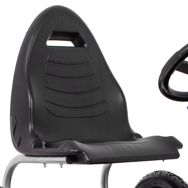 Gokart Full Ahead AIR pedálokkal gyerekeknek 3+ Kék + Ülésállítás + Felfújható kerekek + Kézifék