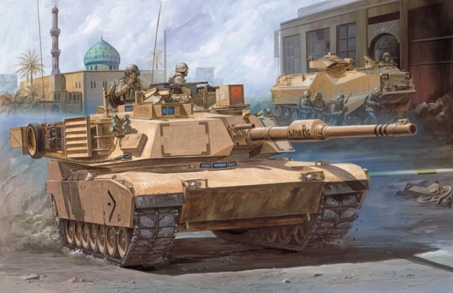 Usmc m1a1 abrams műanyag modell 1/72
