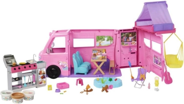 Barbie álomlakó lakóautó sátorral