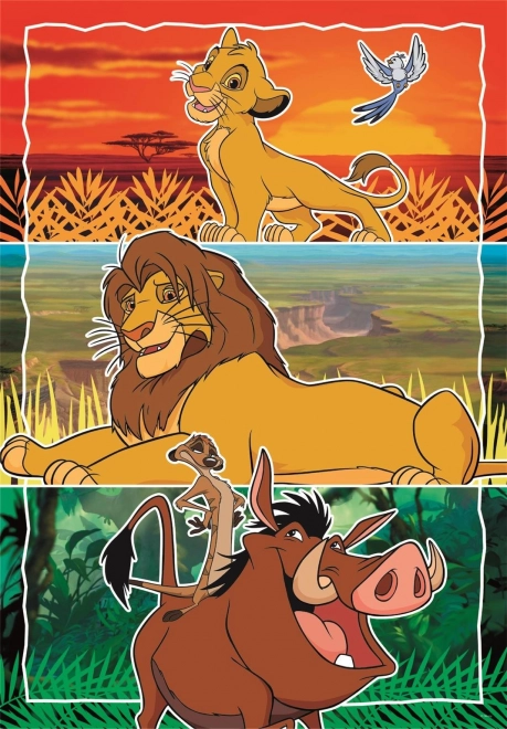 Disney állatok puzzle 3x48 részes