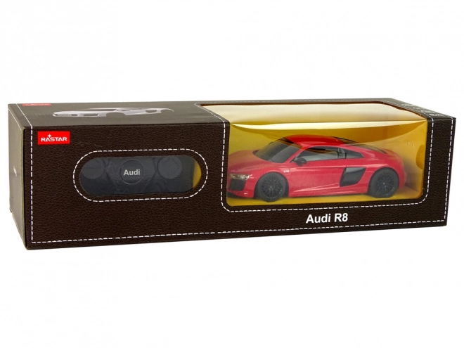 Rádióvezérelt Audi R8 Rastar Piros 1:24