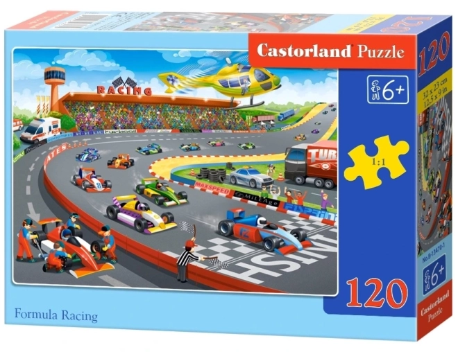 Castorland 120 darabos versenypálya puzzle