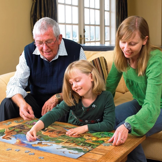 Családi puzzle Dinoszauruszok 350 darabos