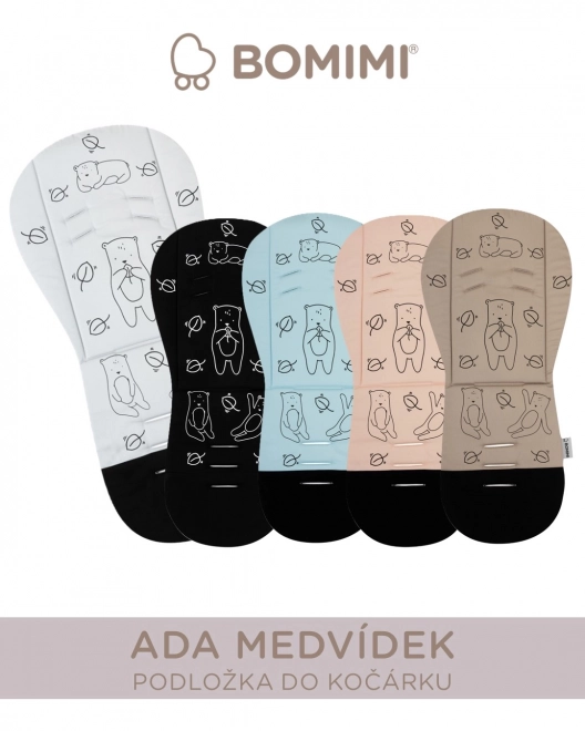 Bomimi ada memóriahabos babakocsi betét - fekete medve