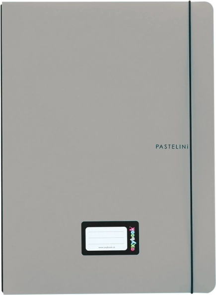 NoteBook Oxybook A5 40 lapos Pastelini szürke