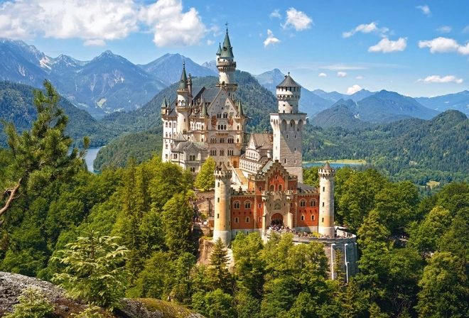 Neuschwanstein kastély panoráma 500 darabos puzzle