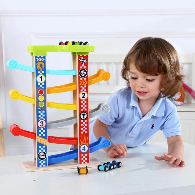 Tooky Toy Színes autópálya csúszda