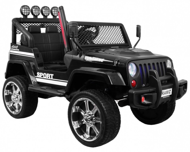 Elektromos kisautó Jeep Raptor 4x4 fekete