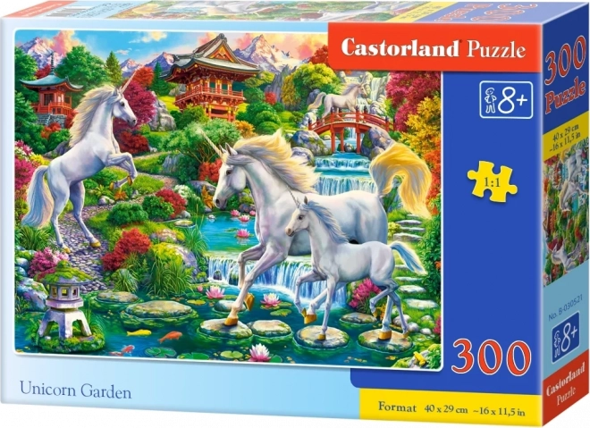 300 darabos Unikornis Kert Puzzle