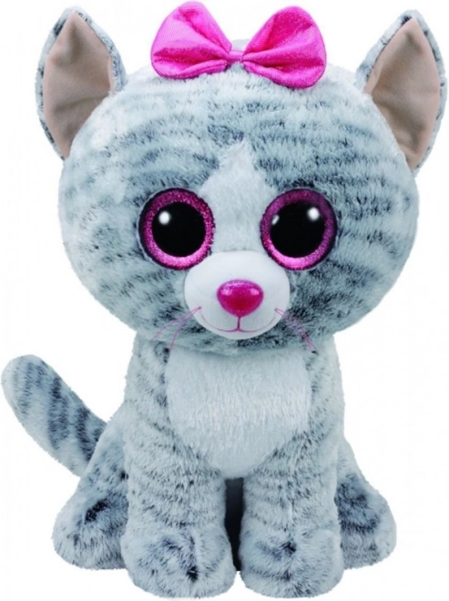 Ty Beanie Boos Kiki plüss szürke macska