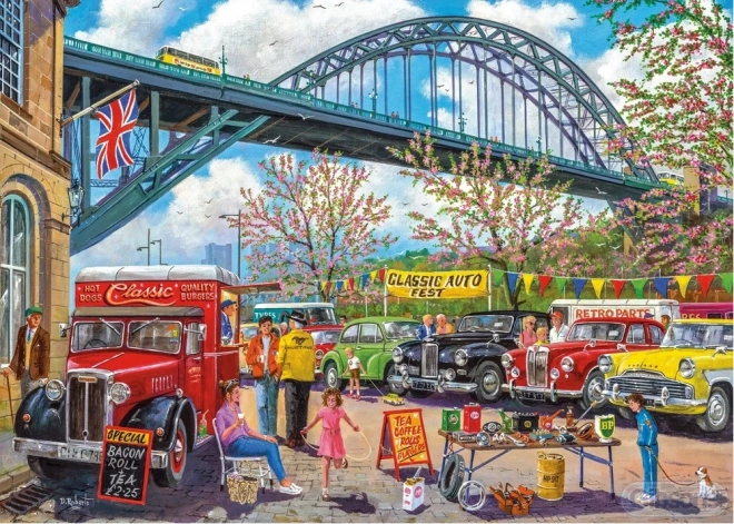 Gibsons puzzle Newcastle – Tyne folyó hídja, 1000 darab