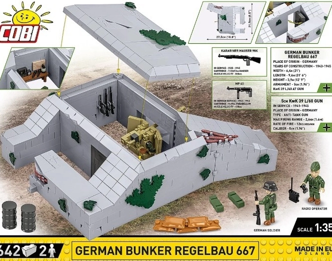 Bunkr Regelbau 667 COBI építőkockákból