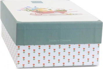 Boricsek Aneth csörgővel 21 cm - Ajándékkészlet Doudou
