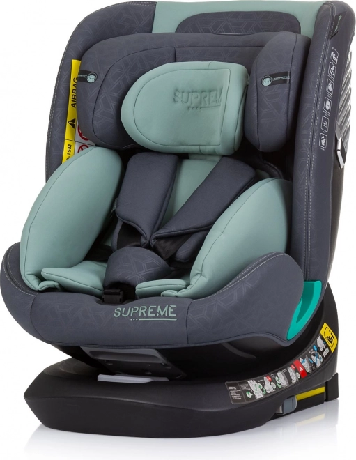 Chipolino autósülés supreme i-size 40-150 cm isofix 360, pasztell zöld