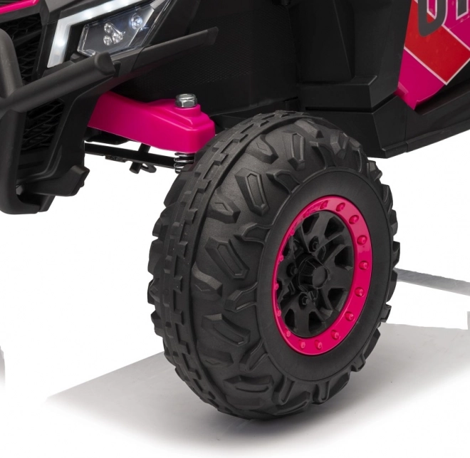 Gyermek elektromos autó Buggy Madman UTV-MX rózsaszín