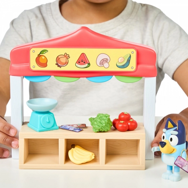 Bluey mini figurák - Élelmiszerbolt készlet