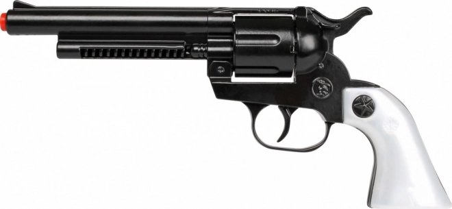 Fekete fém cowboy revolver 12 törés