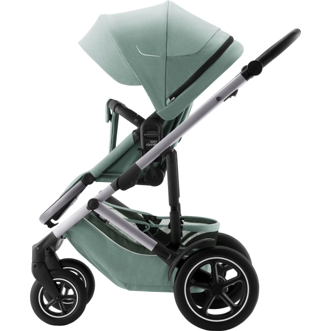 Gyermek babakocsi szett Smile 5Z + mózeskosár + autósülés Baby-Safe Pro Style, Jade Green