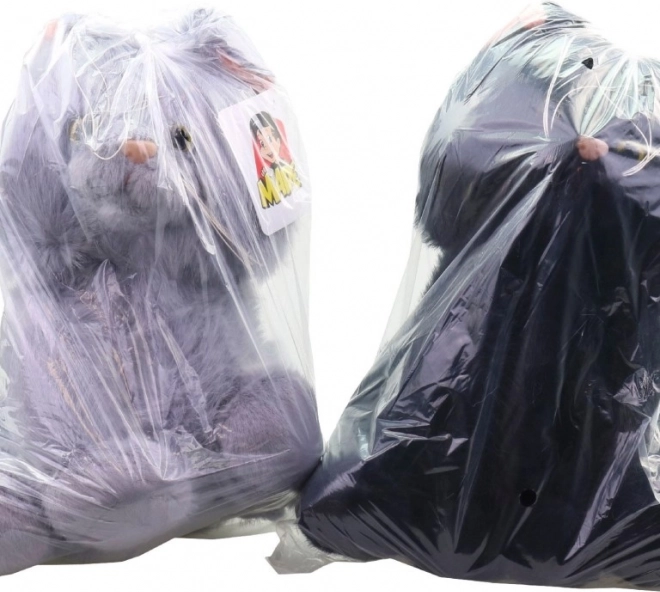 Plüss ülő macska 27 cm