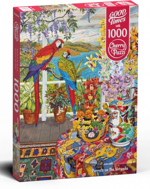 Papagájok a verandán puzzle 1000 darabos - CHERRY PAZZI