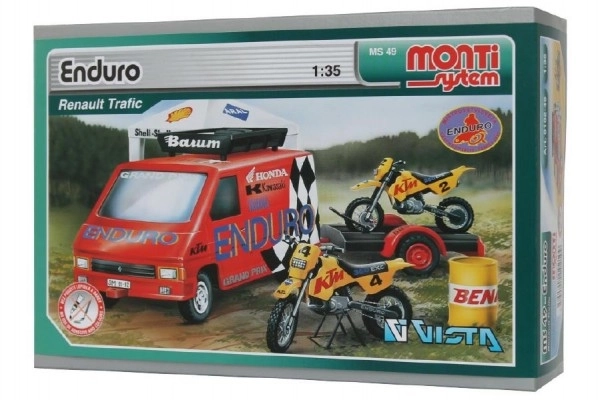 Renault Trafic MS 49 enduro modell 1:35 méretarányban