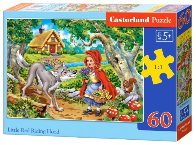 Piroska és a farkas 60 darabos puzzle