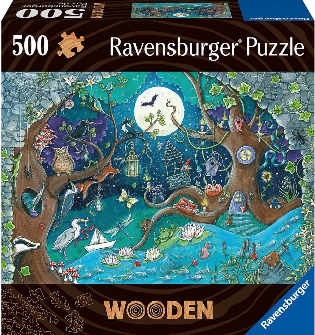 Varázslatos erdő 500 darabos fa puzzle