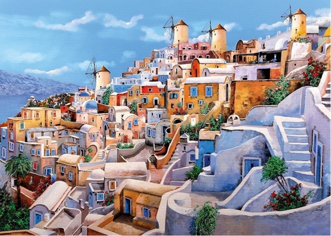 Santorini színei puzzle 1000 darabos