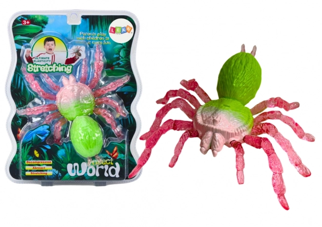 Zöld nyújtható pók figura