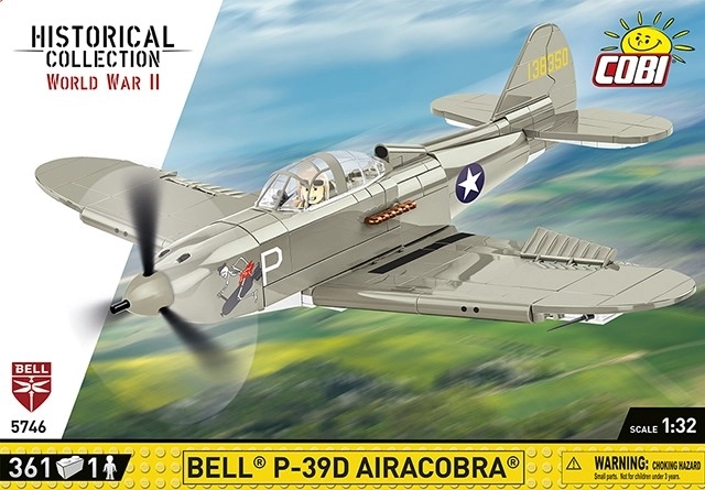 Cobi Bell P-39D Airacobra második világháborús vadászrepülő modell