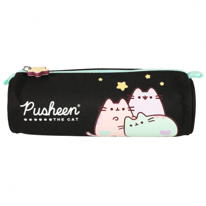 Pusheen tubus tolltartó - fekete