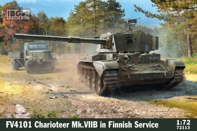 Plasztik model FV4101 Charioteer Mk VIIB finn szolgálatban