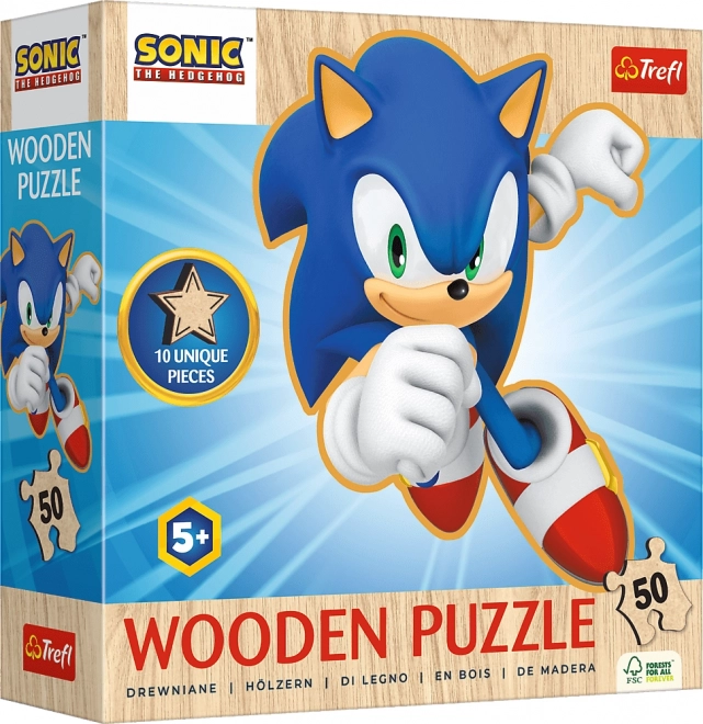 Vidám Sonic fa puzzle 50 darabos készlet