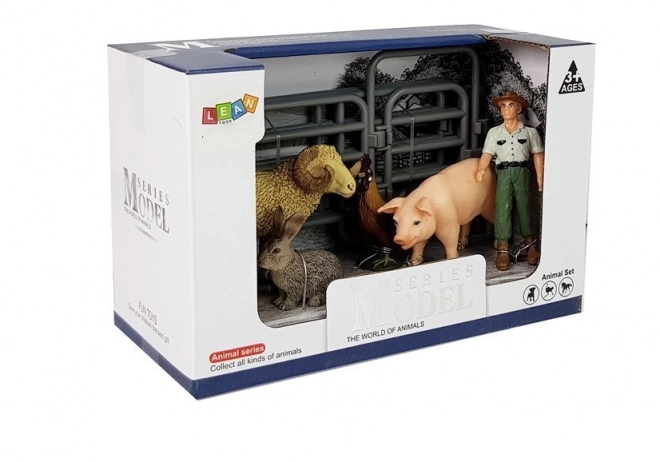 Háziállat figura készlet farm szett